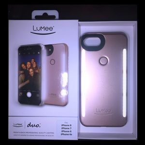 lumee illuminating iPhone 6,7, 8 case with charger